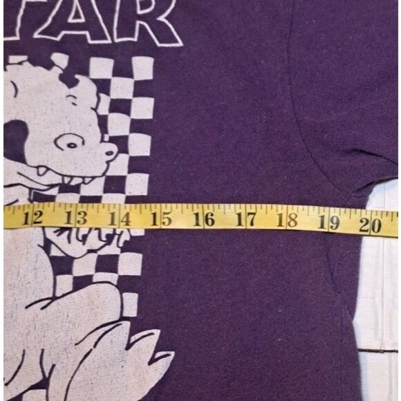 Rugrats Womens XL Purple White Reptar Tommy Chuckie Nickelodeon Graphic T-Shirt - Picture 4 of 6